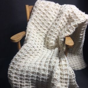 Canadian Handcrafted Crochet Wool Blanket